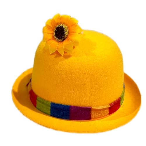 CQEAZ Regenbogen-Panama-Hut, Blume, kurze Krempe, für Damen und Herren, Foto-Requisiten, Western für Männer und Frauen, Unisex, Kopfbedeckung, Homburg-Hut CQEAZ Regenbogen-Panama-Hut, Blume, kurze Krempe, für Damen und Herren, Foto-Requisiten, Western für Männer und Frauen, Unisex, Kopfbedeckung, Homburg-Hut von CQEAZ
