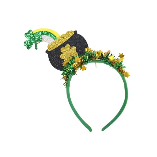 CQEAZ StPatricks Day Haarreifen für irische Nationalfeiertage, glitzerndes Puder, Stirnband für Themenparty, Festival, Versammlung, Party-Haarband CQEAZ StPatricks Day Haarreifen für irische Nationalfeiertage, glitzerndes Puder, Stirnband für Themenparty, Festival, Versammlung, Party-Haarband von CQEAZ
