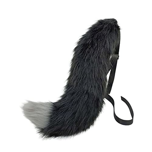 CQEAZ Wolfsschwanz mit Schnalle und Plüsch Pelz Stirnband Cosplay Karneval Party Halloween Kostüm CQEAZ Wolfsschwanz mit Schnalle und Plüsch Pelz Stirnband Cosplay Karneval Party Halloween Kostüm von CQEAZ