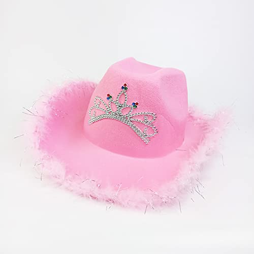 Cowgirl-Hut, Cowboyhut, Fedora, Junggesellinnenabschied, für Brautparty, Western-Cowboy-Disco-Verkleidung Cowgirl-Hut, Cowboyhut, Fedora, Junggesellinnenabschied, für Brautparty, Western-Cowboy-Disco-Verkleidung von CQEAZ