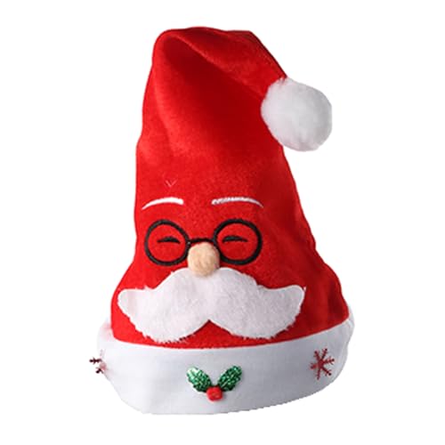 Winter-Weihnachtsmann mit roter Farbe, für Erwachsene, warm, goldfarben, Weihnachtsmützen für Damen, Herren, Kinder, Wintermützen für Erwachsene, Cosplay, Weihnachtsmann, rot, Mädchen, hält warm, für Winter-Weihnachtsmann mit roter Farbe, für Erwachsene, warm, goldfarben, Weihnachtsmützen für Damen, Herren, Kinder, Wintermützen für Erwachsene, Cosplay, Weihnachtsmann, rot, Mädchen, hält warm, für von CQEAZ