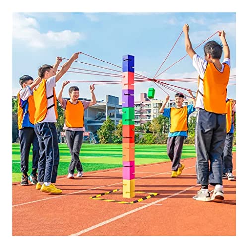 Feldtags-Spiele-Set, Teamwork-Bauspiel-Set, Hand-Augen-Koordinationsblock, Stapelspiel (Farbe: Grün, Größe: 5 Stück) von CQLXZ