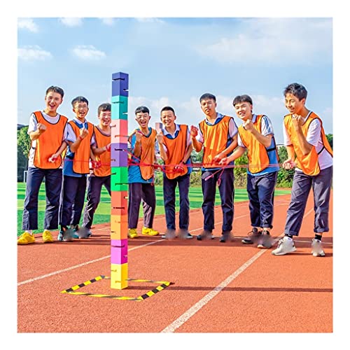 Feldtags-Spielset, Teamwork-Block-Stapelspiel-Set, Outdoor-Multiplayer-Koop-Rasenspiel (Farbe: mehrfarbig, Größe: 10 Stück) von CQLXZ
