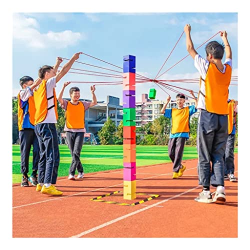 Field Day Games Kit | Firmen-Teamwork-Building-Spiele-Kit | Hand-Auge-Koordinationsblock-Stapelspiel (Farbe: Mehrfarbig, Größe: 10 Stück) von CQLXZ