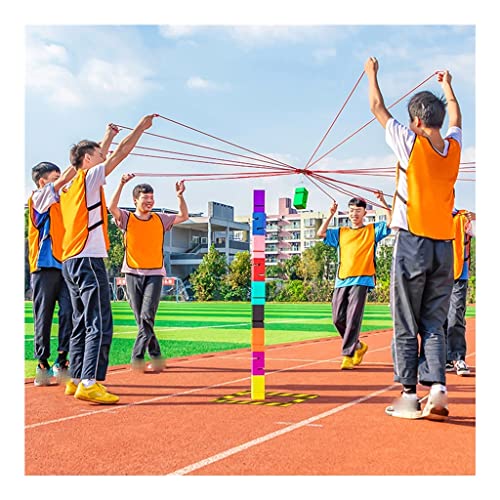 Field Day Games Kit | Kooperatives Blockstapelspiel für 5-20 Spieler | Outdoor-Teamwork-Rasenspiel (Farbe: Rot, Größe: 10 Stück) von CQLXZ