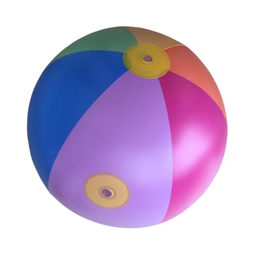 Aufblasbare Wasserbälle, großer Regenbogen-Pool-Sprinklerball, Strandsprinkler-Wasserball, verdickter Spritzball, aufblasbares Wassersprinkler-Spielzeug für den Außenbereich, Hinterhof und Rasen von CQSJX