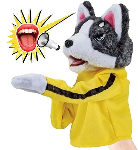 Kung Fu Animal Toy Husky Gloves Doll Children's Game Plush Toys,Stuffed Hand Puppet Dog Action Toy,Kung Fu Puppy Dog Action Toy,Fun Hand Puppet Children's Toys,Can Make Sounds (1 PC) von CQSVUJ