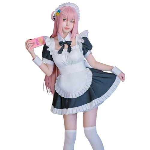 CR ROLECOS Anime Bocchi die Rock Cosplay Kostüm Gotoh Hitori Hitori Perücke Kleid Uniform Rock Volle Set L CR ROLECOS Anime Bocchi die Rock Cosplay Kostüm Gotoh Hitori Hitori Perücke Kleid Uniform Rock Volle Set L von CR ROLECOS
