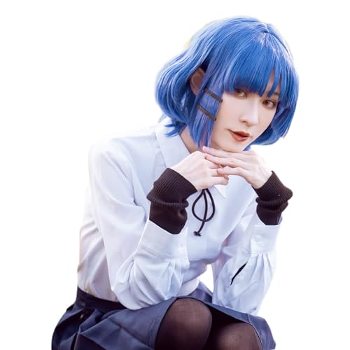 CR ROLECOS Anime Bocchi die Rock Cosplay Kostüm Yamada Ryo Kleid Uniform Rock Volle Set mit Perücken S CR ROLECOS Anime Bocchi die Rock Cosplay Kostüm Yamada Ryo Kleid Uniform Rock Volle Set mit Perücken S von CR ROLECOS