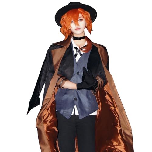 CR ROLECOS Anime Bungo Stray Dogs Cosplay Nakahara Chuuya Cosplay Chuuya Nakahara Kostüm Halloween Karnevals Outfits Komplettes Set M CR ROLECOS Anime Bungo Stray Dogs Cosplay Nakahara Chuuya Cosplay Chuuya Nakahara Kostüm Halloween Karnevals Outfits Komplettes Set M von CR ROLECOS