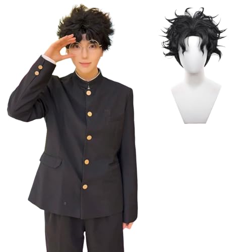 CR ROLECOS Anime DAN DA DAN Cosplay Ken Takakura Cosplay Kostüm Outfit Takakura Ken Uniform Komplettes Set Halloween Karneval Dress Up Anzug mit Perücke Brille XL CR ROLECOS Anime DAN DA DAN Cosplay Ken Takakura Cosplay Kostüm Outfit Takakura Ken Uniform Komplettes Set Halloween Karneval Dress Up Anzug mit Perücke Brille XL von CR ROLECOS