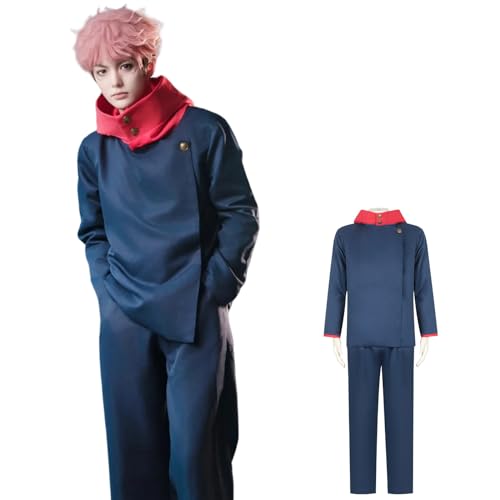 CR ROLECOS Anime Dark Blue · Itadori Yuji Cosplay Kostüm Outfit Uniform Komplettset Halloween für Karneval Kostüm XXL CR ROLECOS Anime Dark Blue · Itadori Yuji Cosplay Kostüm Outfit Uniform Komplettset Halloween für Karneval Kostüm XXL von CR ROLECOS