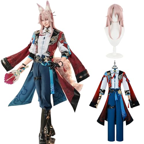 CR ROLECOS Anime Honkai Star Rail Cosplay Jiao Qiu Cosplay Kostüm Outfit Spielcharakter Jiao Qiu Cosplay Uniform Komplettes Set Halloween Karneval Dress Up Anzug mit Perücke XXL CR ROLECOS Anime Honkai Star Rail Cosplay Jiao Qiu Cosplay Kostüm Outfit Spielcharakter Jiao Qiu Cosplay Uniform Komplettes Set Halloween Karneval Dress Up Anzug mit Perücke XXL von CR ROLECOS