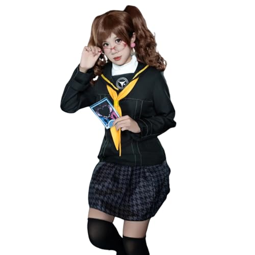 CR ROLECOS Anime Spiel Persona 4 Cosplay Kujikawa Rise Cosplay JK Sailor Rock Anzug Kujikawa Rise Kostüm Komplettes Set Halloween Karneval Party XL von CR ROLECOS
