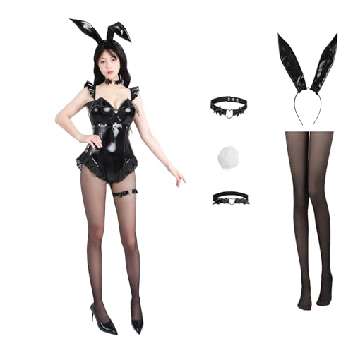 CR ROLECOS Bunny Kostüm Frauen Girl Sakurajima Mai Cosplay Kostüm Anime Senpai Bunny Suit Kostüm Bunny Bodysuit mit Hasenohren Strümpfe Set XXL CR ROLECOS Bunny Kostüm Frauen Girl Sakurajima Mai Cosplay Kostüm Anime Senpai Bunny Suit Kostüm Bunny Bodysuit mit Hasenohren Strümpfe Set XXL von CR ROLECOS