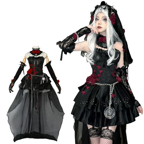 CR ROLECOS Damen Ada Mesmer Cosplay Kostüm Identity V Survivors Cosplay Kopfschmuck Komplettset Weihnachten Halloween Karneval Dress Up M CR ROLECOS Damen Ada Mesmer Cosplay Kostüm Identity V Survivors Cosplay Kopfschmuck Komplettset Weihnachten Halloween Karneval Dress Up M von CR ROLECOS