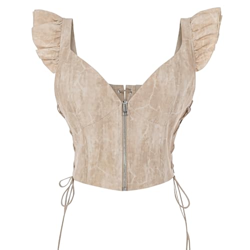 CR ROLECOS Damen Renaissance Korsett V Ausschnitt Schnürung Korsett Top Enge Weste Bodyshaper Korsett Beige M CR ROLECOS Damen Renaissance Korsett V Ausschnitt Schnürung Korsett Top Enge Weste Bodyshaper Korsett Beige M von CR ROLECOS