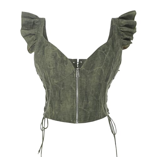 CR ROLECOS Damen Renaissance Korsett V Ausschnitt Schnürung Korsett Top Enge Weste Bodyshaper Korsett Grün XXL CR ROLECOS Damen Renaissance Korsett V Ausschnitt Schnürung Korsett Top Enge Weste Bodyshaper Korsett Grün XXL von CR ROLECOS