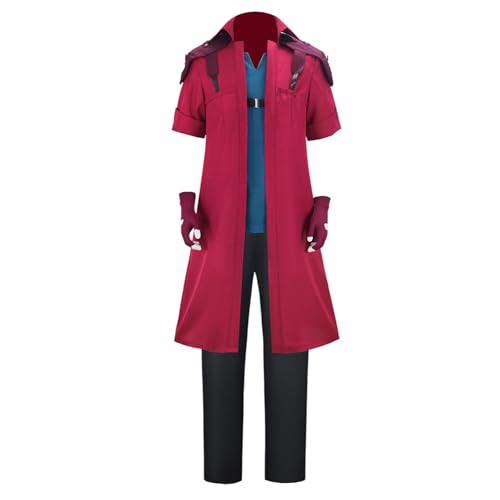 CR ROLECOS Dante Cosplay Kostüm Devil Roter Mantel Trenchcoat Lange Jacke Anime Cosplay Komplett Set Halloween Karneval L CR ROLECOS Dante Cosplay Kostüm Devil Roter Mantel Trenchcoat Lange Jacke Anime Cosplay Komplett Set Halloween Karneval L von CR ROLECOS