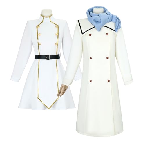 CR ROLECOS Frieren Cosplay Anime Frieren: Beyond Journey's End Cosplay Frieren Kostüm Outfit Uniform Mantel Full Set Kleid Halloween Party Karneval XL von CR ROLECOS