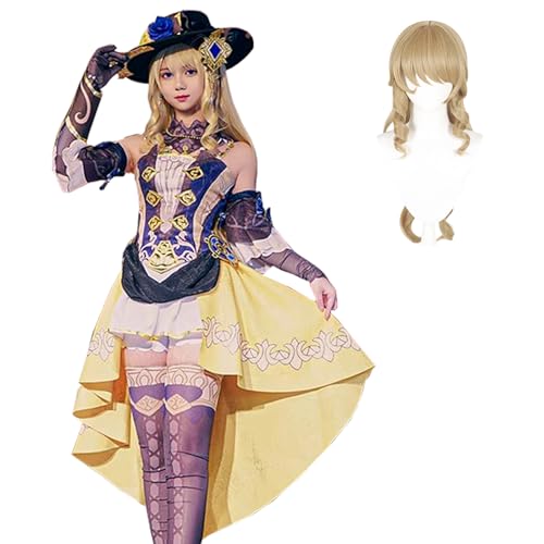 CR ROLECOS Genshin Cosplay Navia Cosplay Kleid Genshin Impact Kostüm mit Perücke M CR ROLECOS Genshin Cosplay Navia Cosplay Kleid Genshin Impact Kostüm mit Perücke M von CR ROLECOS