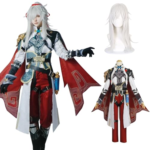 CR ROLECOS Honkai Star Rail Jing Yuan Cosplay Jing Yuan Kostüm Outfit Spielcharakter Uniform Komplettes Set Halloween Karneval Dress Up Anzug mit Perücke XXL CR ROLECOS Honkai Star Rail Jing Yuan Cosplay Jing Yuan Kostüm Outfit Spielcharakter Uniform Komplettes Set Halloween Karneval Dress Up Anzug mit Perücke XXL von CR ROLECOS