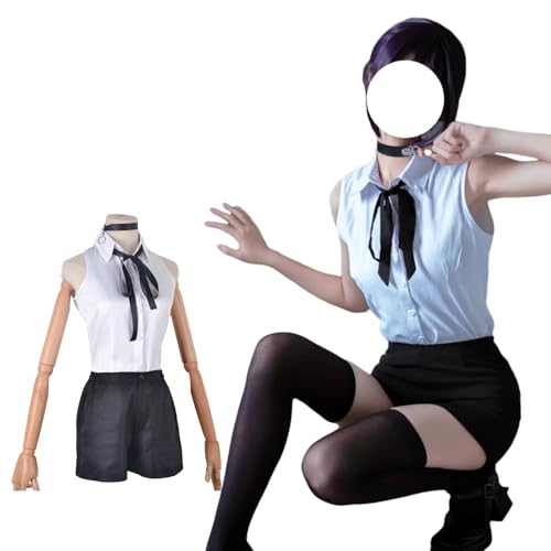 CR ROLECOS Kettensäge Mann Cosplay Kostüm Reze Cosplay Komplettes Uniform Chainsaw Man Reze Bomb Cosplay für Halloween Karneval mit Perücke XL CR ROLECOS Kettensäge Mann Cosplay Kostüm Reze Cosplay Komplettes Uniform Chainsaw Man Reze Bomb Cosplay für Halloween Karneval mit Perücke XL von CR ROLECOS
