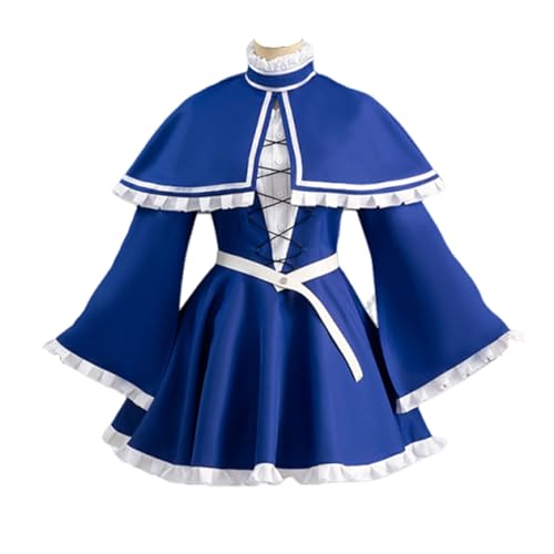 CR ROLECOS Lawine Cosplay Anime Frieren: Beyond Journey's End Cosplay Lawine Kostüm Outfit Rabine Kleid Cape Uniform Halloween Karneval S von CR ROLECOS