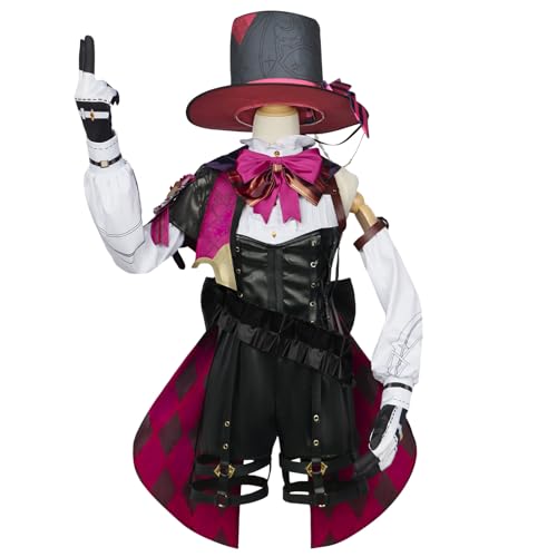 CR ROLECOS Lyney Cosplay Kostüm Lyne Outfit Charaktere Uniform Kleid Full Set Halloween Dress Up Anzug mit Hut M CR ROLECOS Lyney Cosplay Kostüm Lyne Outfit Charaktere Uniform Kleid Full Set Halloween Dress Up Anzug mit Hut M von CR ROLECOS