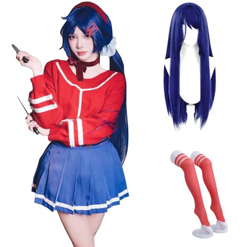 CR ROLECOS Mita Cosplay Anime Cosplay Outfit MiSide Kostüm Mila Role Play JK Mita Pretty Mita Cosplay Mita Kostüm with Wig XXL CR ROLECOS Mita Cosplay Anime Cosplay Outfit MiSide Kostüm Mila Role Play JK Mita Pretty Mita Cosplay Mita Kostüm with Wig XXL von CR ROLECOS