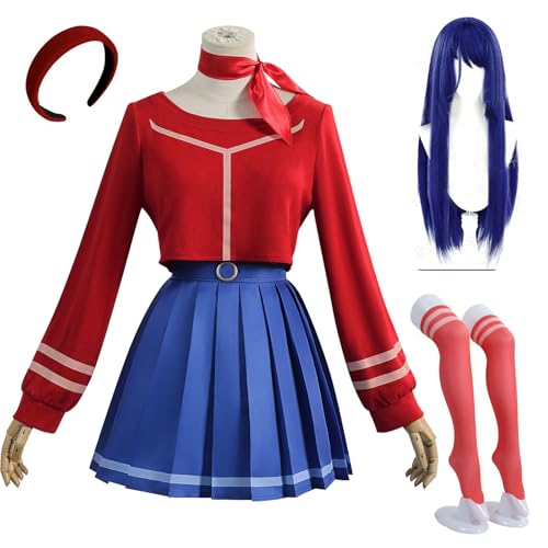 CR ROLECOS Mita Cosplay Horror Game Miside Kostüm Japanische Schule Matrosen Kleid Komplettes Set Halloween XXL CR ROLECOS Mita Cosplay Horror Game Miside Kostüm Japanische Schule Matrosen Kleid Komplettes Set Halloween XXL von CR ROLECOS