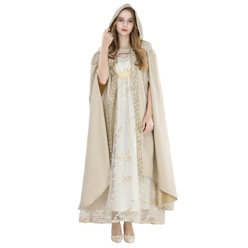 CR ROLECOS Mittelalter Langer Umhang für Frauen hooded robe cloak Kapuzenumhang Renaissance Vampir Umhang Cape Halloween Kostüm M CR ROLECOS Mittelalter Langer Umhang für Frauen hooded robe cloak Kapuzenumhang Renaissance Vampir Umhang Cape Halloween Kostüm M von CR ROLECOS