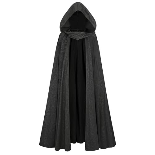 CR ROLECOS Mittelalter Umhang für Damen & Herren mit Kapuze Vampir Kostüm Renaissance Cape für Halloween & Mittelalterfest S CR ROLECOS Mittelalter Umhang für Damen & Herren mit Kapuze Vampir Kostüm Renaissance Cape für Halloween & Mittelalterfest S von CR ROLECOS