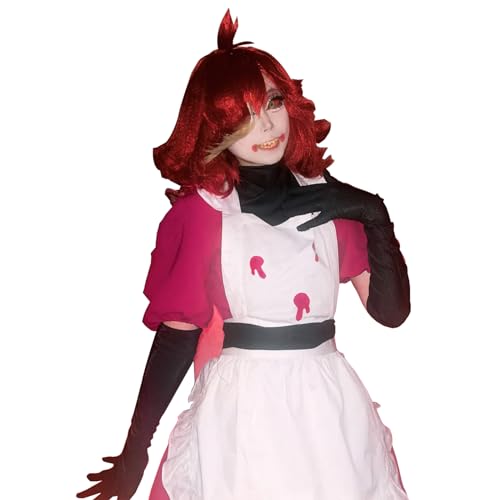 CR ROLECOS Niffty Cosplay Kostüm Hazbin Hostel Kostüm Outfit Kleid mit Schürze Handschuhe Halloween Anzug XXL CR ROLECOS Niffty Cosplay Kostüm Hazbin Hostel Kostüm Outfit Kleid mit Schürze Handschuhe Halloween Anzug XXL von CR ROLECOS