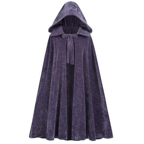 CR ROLECOS Regency Umhang Renaissance Cape mit Kapuze Vintage Mittelalterlicher Umhang Vampire Cape Halloween-Kostüm Cosplay S CR ROLECOS Regency Umhang Renaissance Cape mit Kapuze Vintage Mittelalterlicher Umhang Vampire Cape Halloween-Kostüm Cosplay S von CR ROLECOS