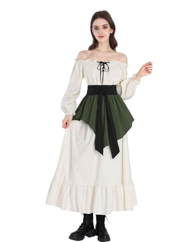 CR ROLECOS Renaissance Kleid Mittelalter Kostüm Viktorianische Kleider Frauen Bauer Gothic Fee Hexe Hochzeitskleid XXL CR ROLECOS Renaissance Kleid Mittelalter Kostüm Viktorianische Kleider Frauen Bauer Gothic Fee Hexe Hochzeitskleid XXL von CR ROLECOS