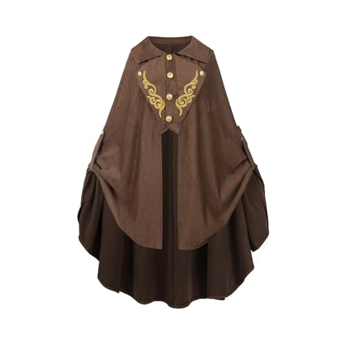 CR ROLECOS Renaissance Umhang Ohne Kapuze Mittelalter Umhang Halloween Mittelalter Hobbit Cape Zauberer Reiter Karneval Kostüm L CR ROLECOS Renaissance Umhang Ohne Kapuze Mittelalter Umhang Halloween Mittelalter Hobbit Cape Zauberer Reiter Karneval Kostüm L von CR ROLECOS