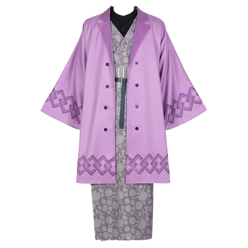 CR ROLECOS Shinazugawa Genya Cosplay Anime Kimono Outfit Shinazugawa Genya Uniform Kimono Full Set Dress Up Halloween Karneval XXL von CR ROLECOS