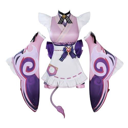 CR ROLECOS Spielcharakter Yumemizuki Mizuki Cosplay Kostüm Outfit Uniform Komplettes Set Halloween Party Karneval Dress Up Anzug XXL von CR ROLECOS