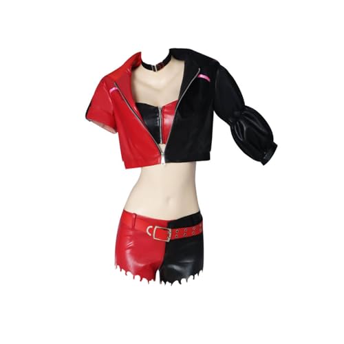 CR ROLECOS Suicide Squad: Isekai Hen Cosplay Anime Charakter Suicide Squad Kostüme Bösewicht für Damen Halloween Karneval Uniform Set XXL CR ROLECOS Suicide Squad: Isekai Hen Cosplay Anime Charakter Suicide Squad Kostüme Bösewicht für Damen Halloween Karneval Uniform Set XXL von CR ROLECOS