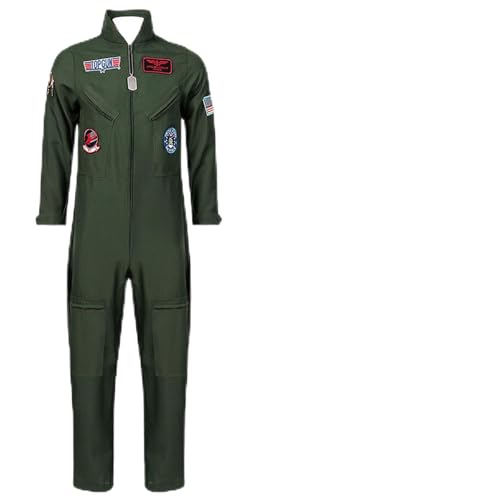 CR ROLECOS T.G Cosplay Herren Pilot Kostüm Flieger Faschings Kostüm Halloween Party Karneval Kleidung Pilot Jumpsuitfür Erwachsene 3XL CR ROLECOS T.G Cosplay Herren Pilot Kostüm Flieger Faschings Kostüm Halloween Party Karneval Kleidung Pilot Jumpsuitfür Erwachsene 3XL von CR ROLECOS