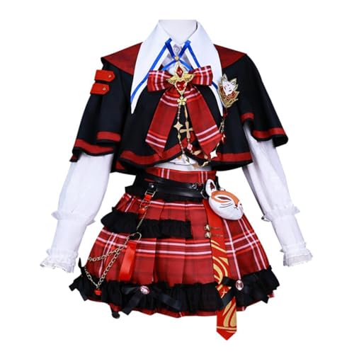 CR ROLECOS Tessa Cosplay Naraka: Bladepoint Cosplay Tessa Kostüm JK Schuluniform Komplettes Set Halloween Karneval XL von CR ROLECOS