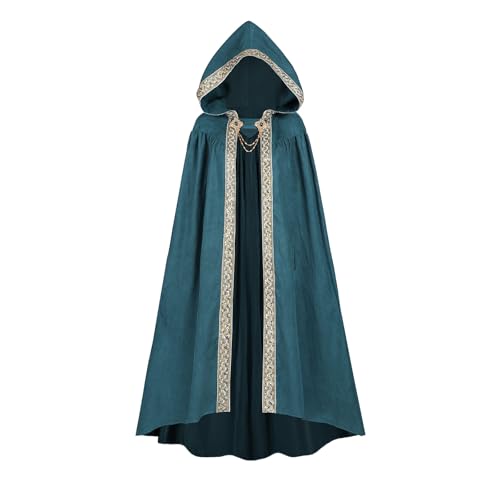 CR ROLECOS Umhang Mittelalter Umhang Halloween mit Kapuze Vampir Umhang Renaissance Vampir Umhang Cape Halloween Kostüm Blau S CR ROLECOS Umhang Mittelalter Umhang Halloween mit Kapuze Vampir Umhang Renaissance Vampir Umhang Cape Halloween Kostüm Blau S von CR ROLECOS