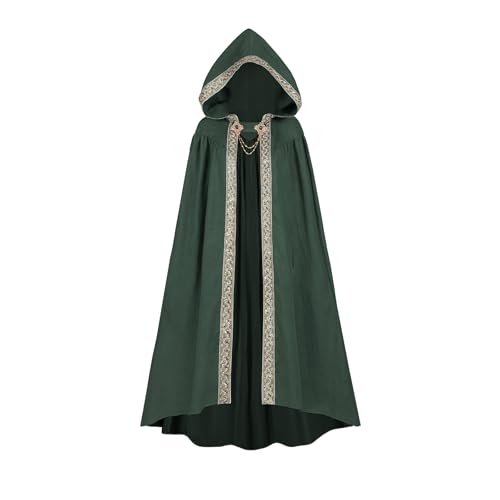 CR ROLECOS Umhang Mittelalter Umhang Halloween mit Kapuze Vampir Umhang Renaissance Vampir Umhang Cape Halloween Kostüm Grün M CR ROLECOS Umhang Mittelalter Umhang Halloween mit Kapuze Vampir Umhang Renaissance Vampir Umhang Cape Halloween Kostüm Grün M von CR ROLECOS