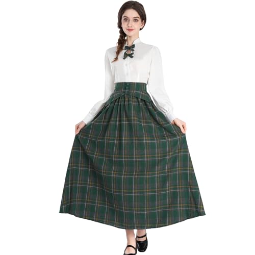CR ROLECOS Viktorianisches Mittelalte Kleid Damen 2-teilige Kostüm Renaissance Bluse+Mittelalter röcke S CR ROLECOS Viktorianisches Mittelalte Kleid Damen 2-teilige Kostüm Renaissance Bluse+Mittelalter röcke S von CR ROLECOS