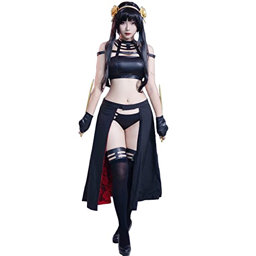 CR ROLECOS Yor Cosplay Bunny Anzug Anime Spy X Family Yor Forger Cosplay Kostüm für Frauen Halloween XL/XXL CR ROLECOS Yor Cosplay Bunny Anzug Anime Spy X Family Yor Forger Cosplay Kostüm für Frauen Halloween XL/XXL von CR ROLECOS