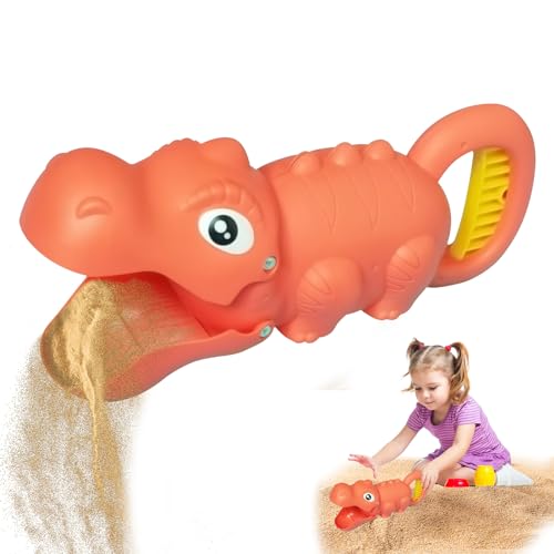 CRADMPAT Dinosaurier Sandspielzeug, Sandgreifer Krallenschaufel, Sandkasten Spielzeug, Sandspielzeug Handbagger, Niedliches Dinosaurierspielzeug Sandbagger für Kinder Jungen Mädchen von CRADMPAT