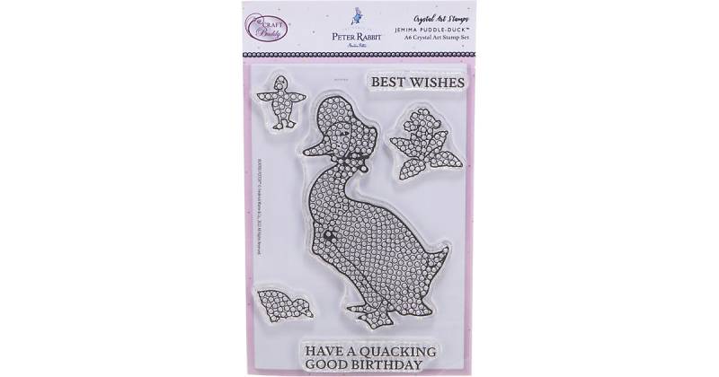 Jemima Puddle-Duck - Crystal Art A6 Stempelset von CRAFT Buddy