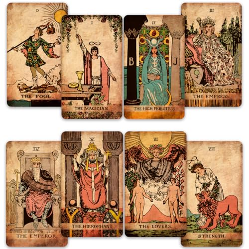 CRAFTERIAN Klassisches Tarot-Set – 78 klassische Karten mit Goldrand und Anleitung – perfekt für Anfänger – Schlankes Lichtdeck & umfassendes Handbuch – authentisches Tarot-Erlebnis CRAFTERIAN Klassisches Tarot-Set – 78 klassische Karten mit Goldrand und Anleitung – perfekt für Anfänger – Schlankes Lichtdeck & umfassendes Handbuch – authentisches Tarot-Erlebnis von CRAFTERIAN