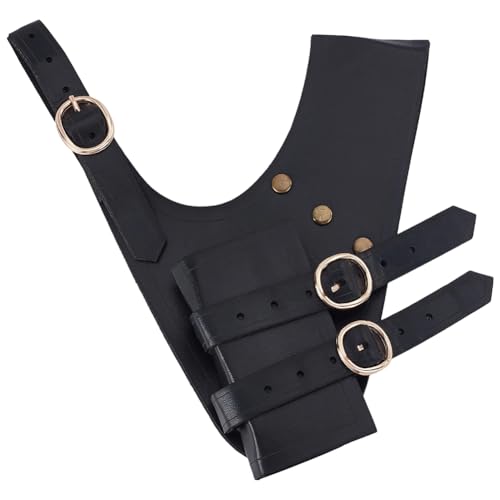 CRAFTYMELODY Mittelalterlicher Schwertfrosch Aus Kunstleder Schwarz Mittelalterlicher Wikinger Schwerthalter Rapier Ritterscheide Dolch Mit Legierungsbeschlägen 211x174x25mm CRAFTYMELODY Mittelalterlicher Schwertfrosch Aus Kunstleder Schwarz Mittelalterlicher Wikinger Schwerthalter Rapier Ritterscheide Dolch Mit Legierungsbeschlägen 211x174x25mm von CRAFTYMELODY